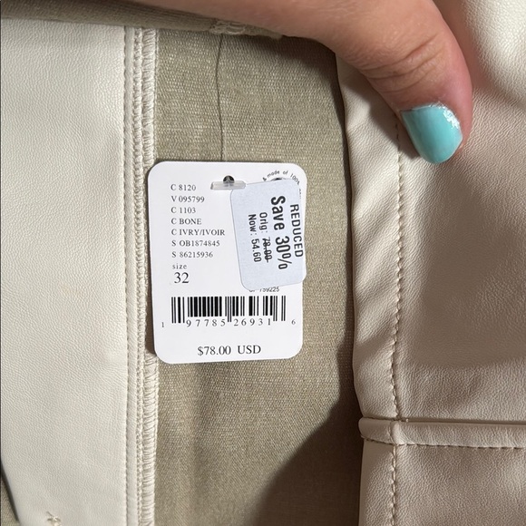 Free People vegan leather mini skirt with Asymmetrical Wrap Design - Picture 9 of 9